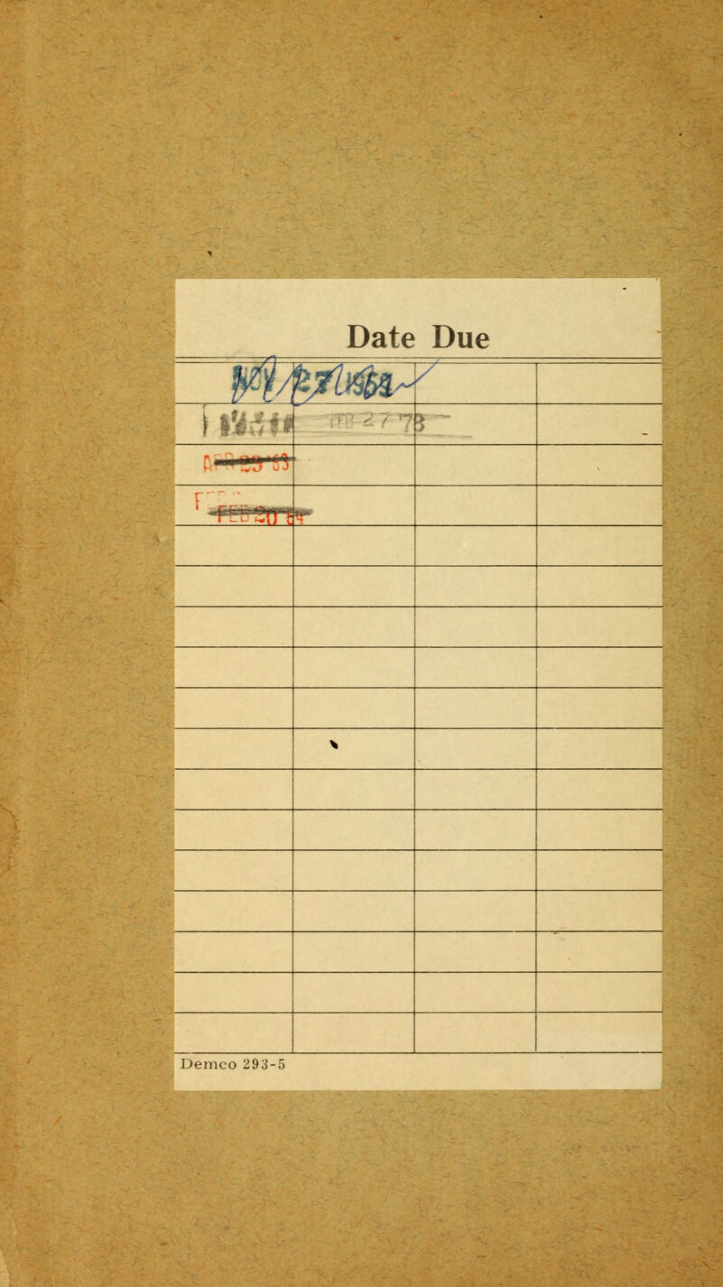 Date Due wi/ fcjZl&k ) lîttrt* ! . - 113 o3 > - r r :' —■■>— r * Demco 293-5