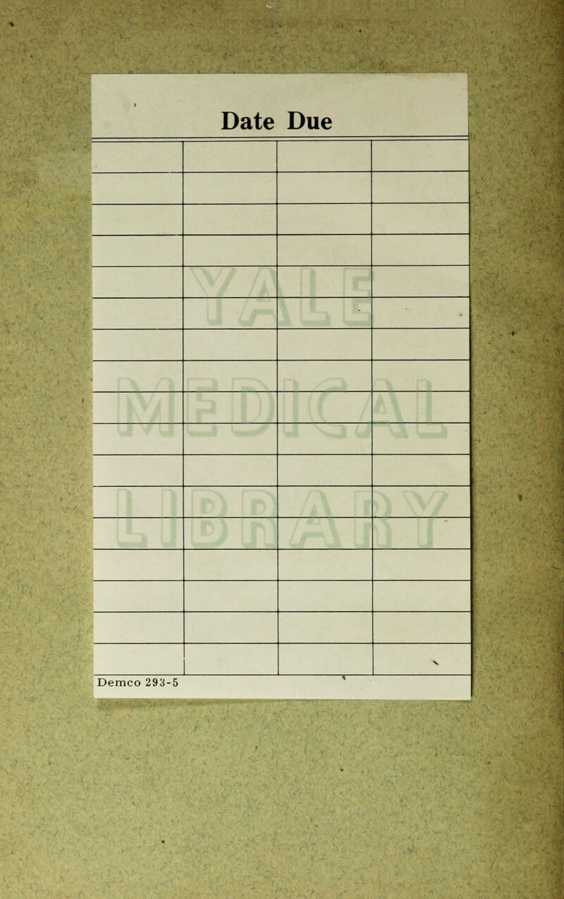 Date Due - Demco 293-5