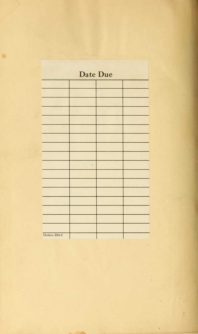 Date Due Demco 293-5