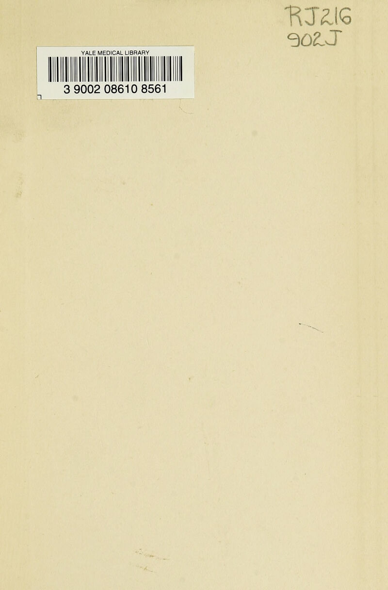 902.J YALE MEDICAL LIBRARY 3 9002 08610 8561
