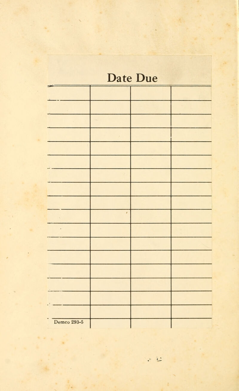 Date Due Demco 293-5