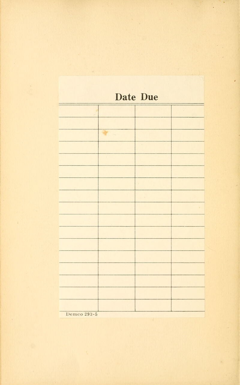 Date Due Demco 293-5