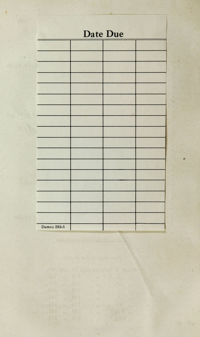 Date Due Demco 293-5