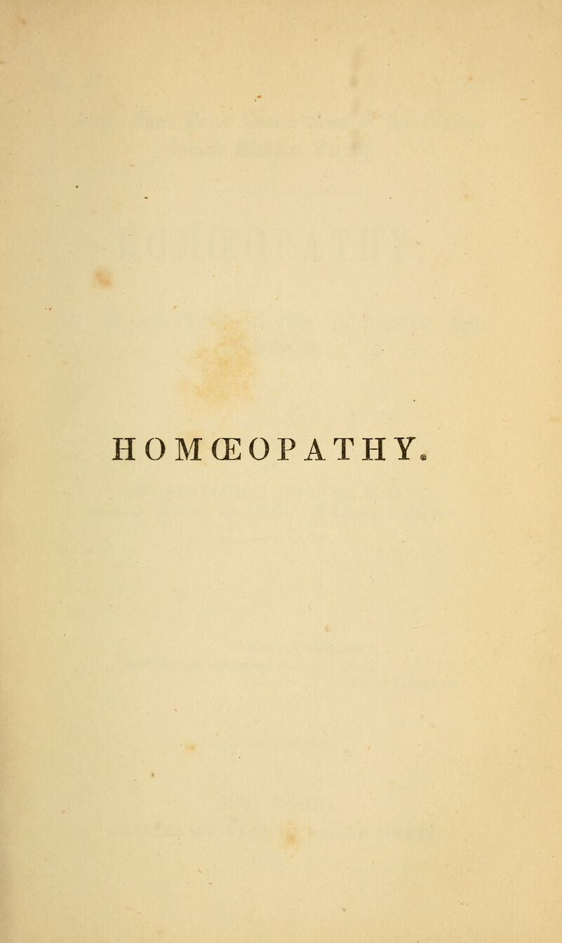 HOMOEOPATHY