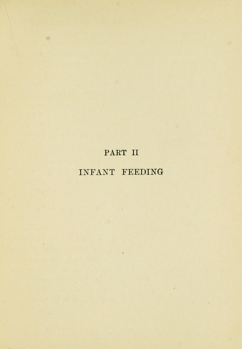 PAET II INFANT FEEDING
