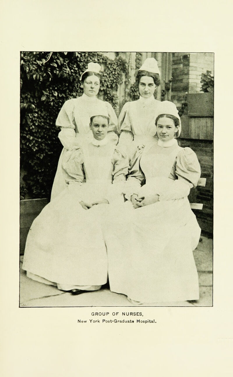 GROUP OF NURSES, New York Post-Graduata Hospital.