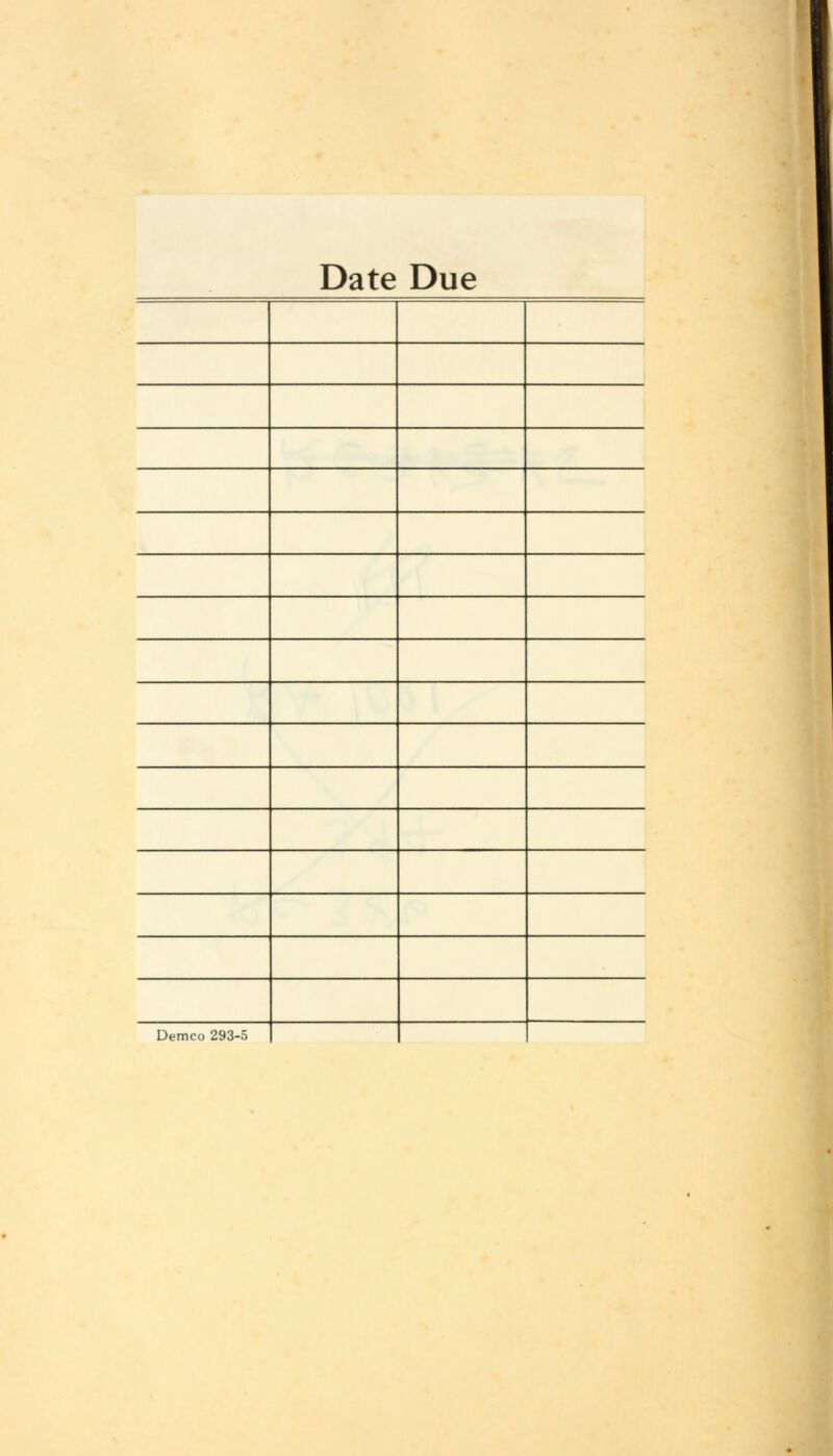 Date Due Demco 293-5