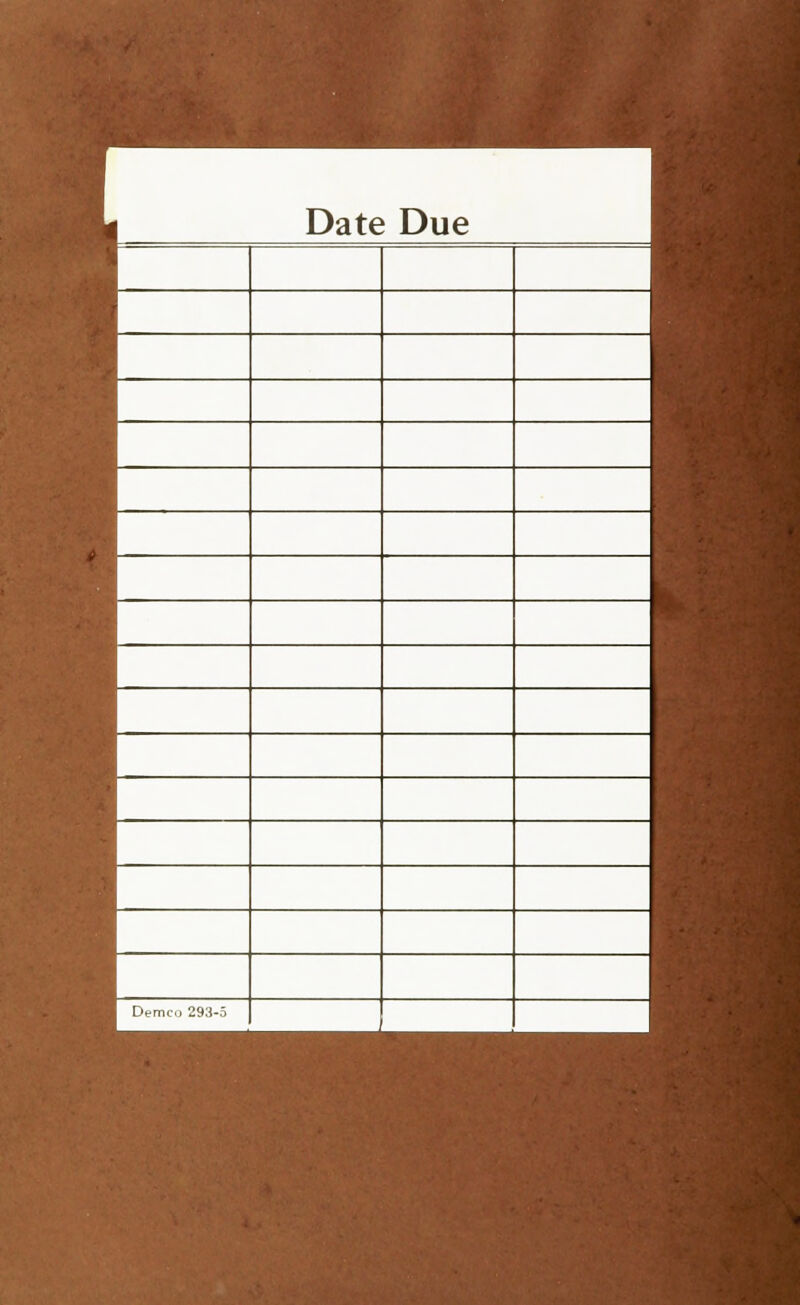 1 Date Due 1 Demco 293-5