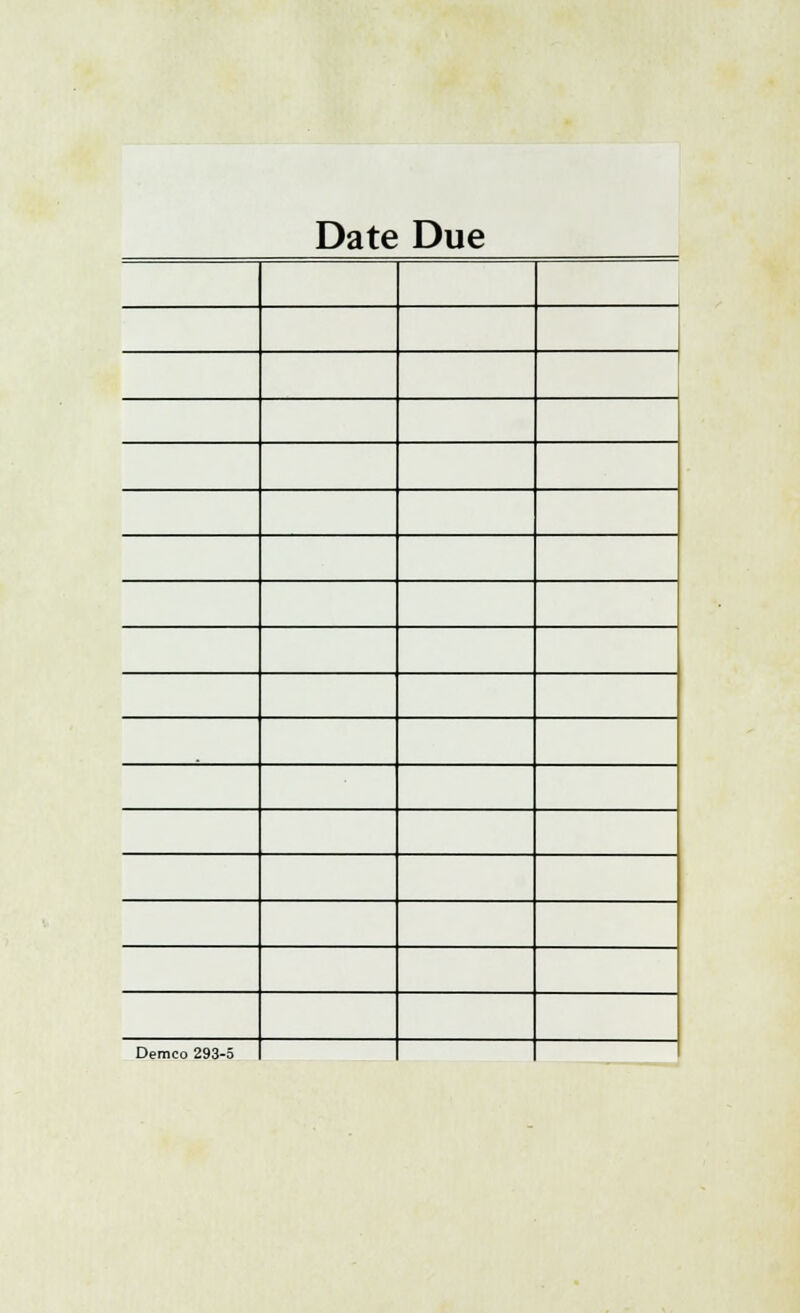 Date Due Demco 293-5