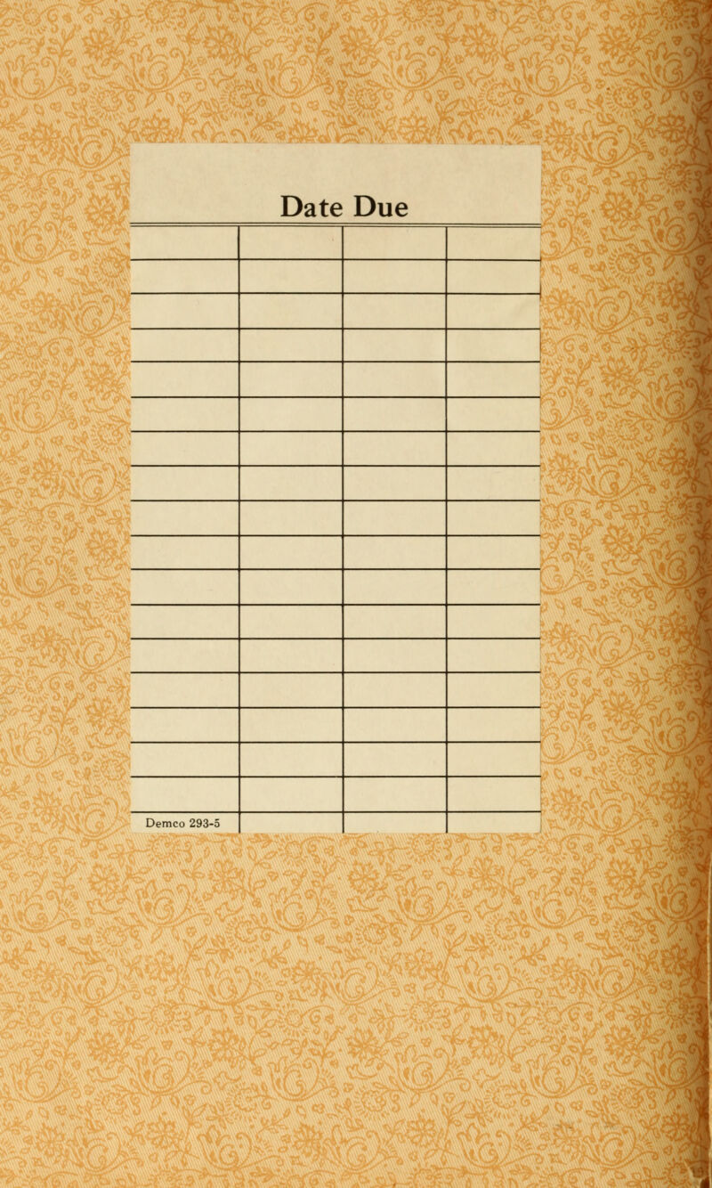 Date Due ! I 1 Demco 293-5
