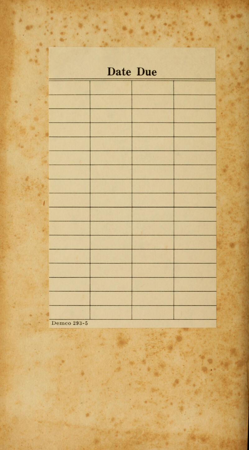 Date Due Demco 293-5