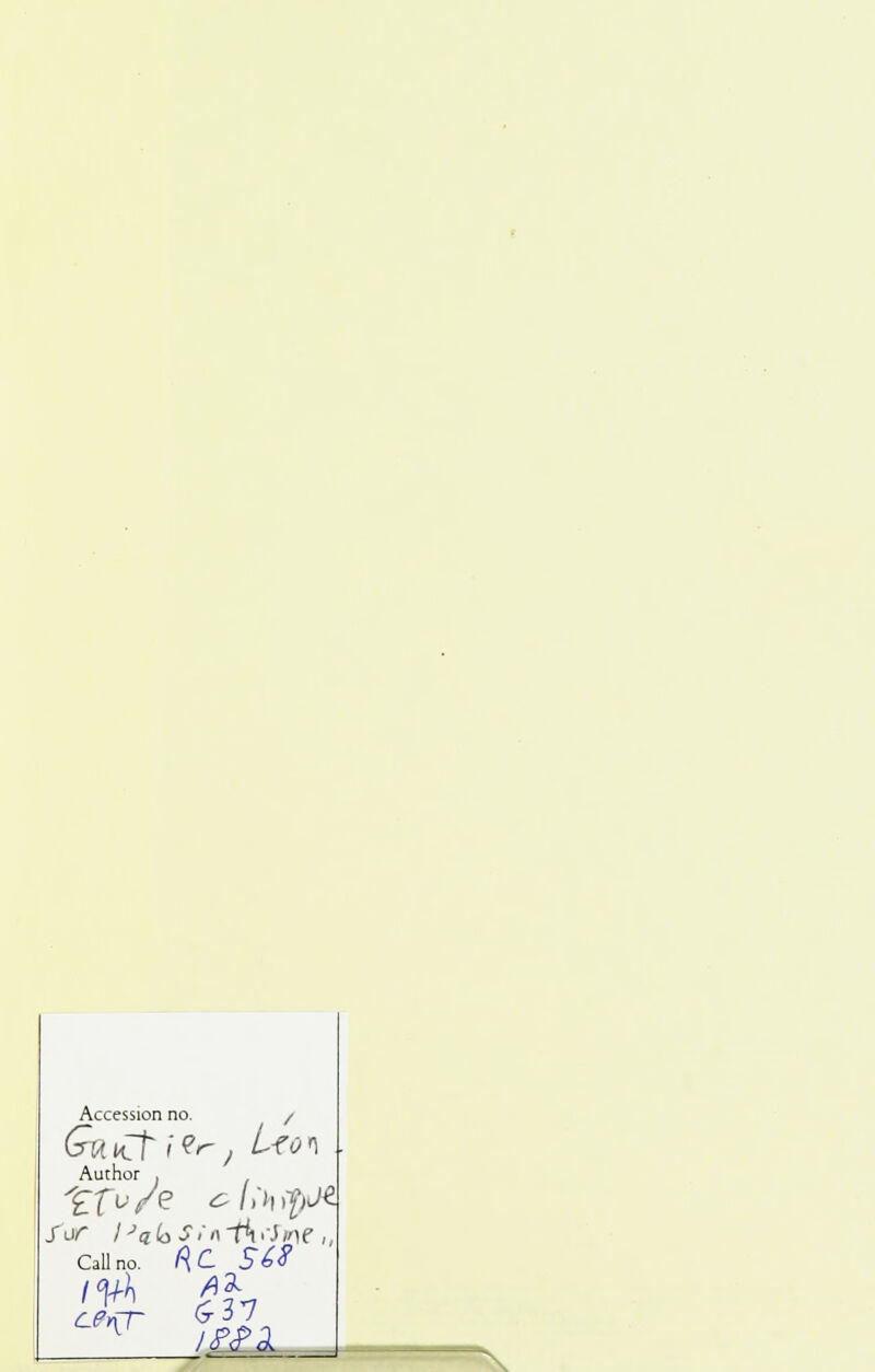 Accession no. L<Qi\ Author s or lJqlo J//\rt1J/ne Callno. f\C Séf