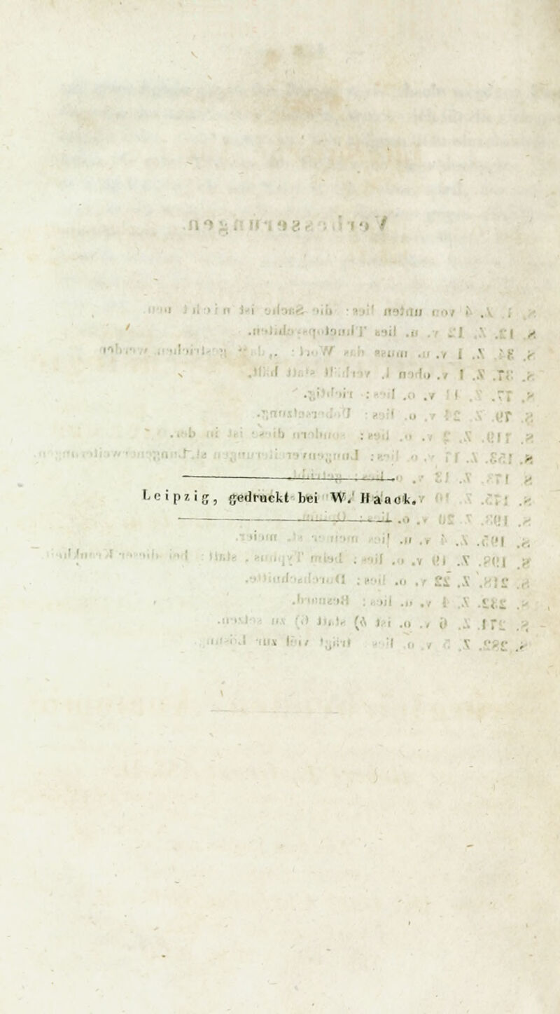 LeiPisiS) gedruckt bei W.Häaok. — . .» .1 . . ■ ■