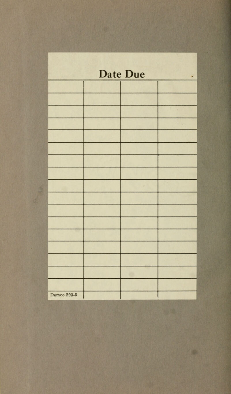 Date Due QX Demco 293-5
