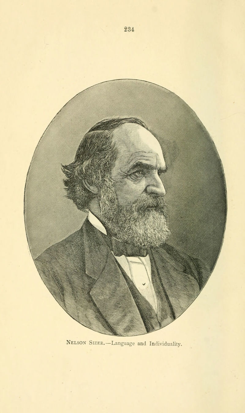 Nelson Sizer.— Language and Individuality.