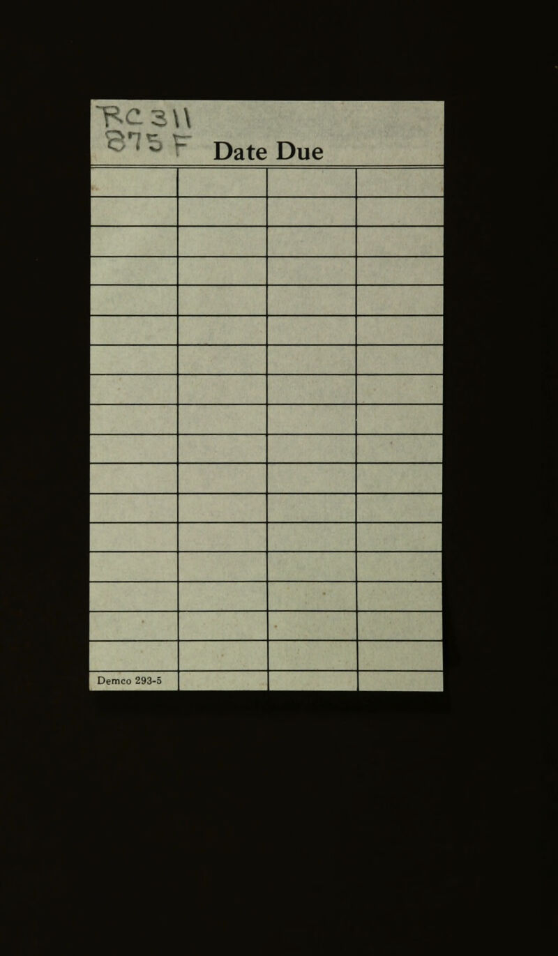 Date Due Demco 293-5