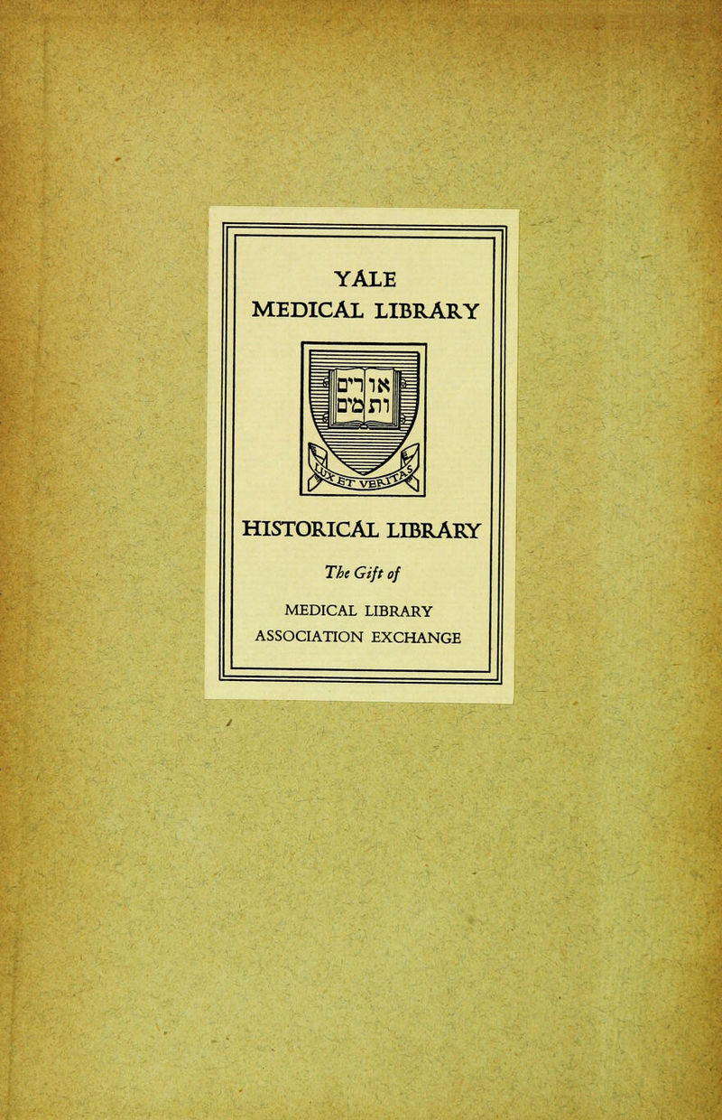 YALE MEDICAL LIBRARY