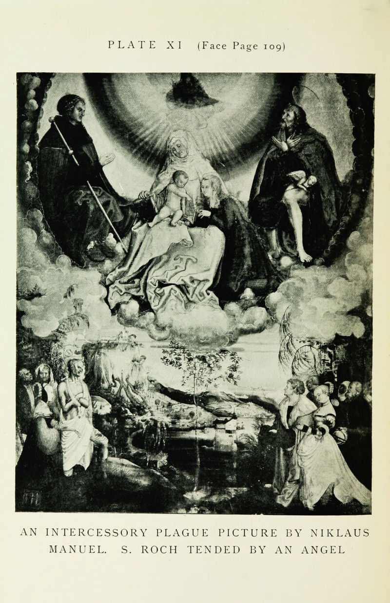 AN INTERCESSORY PLAGUE PICTURE BY NIKLAUS MANUEL. S. ROCH TENDED BY AN ANGEL