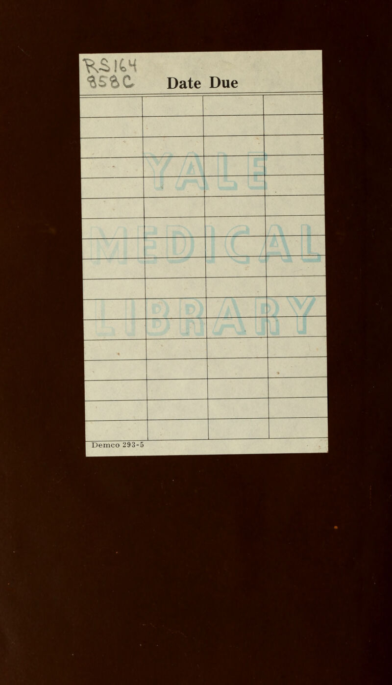 $S&C Date Due | h I Demco 293-5