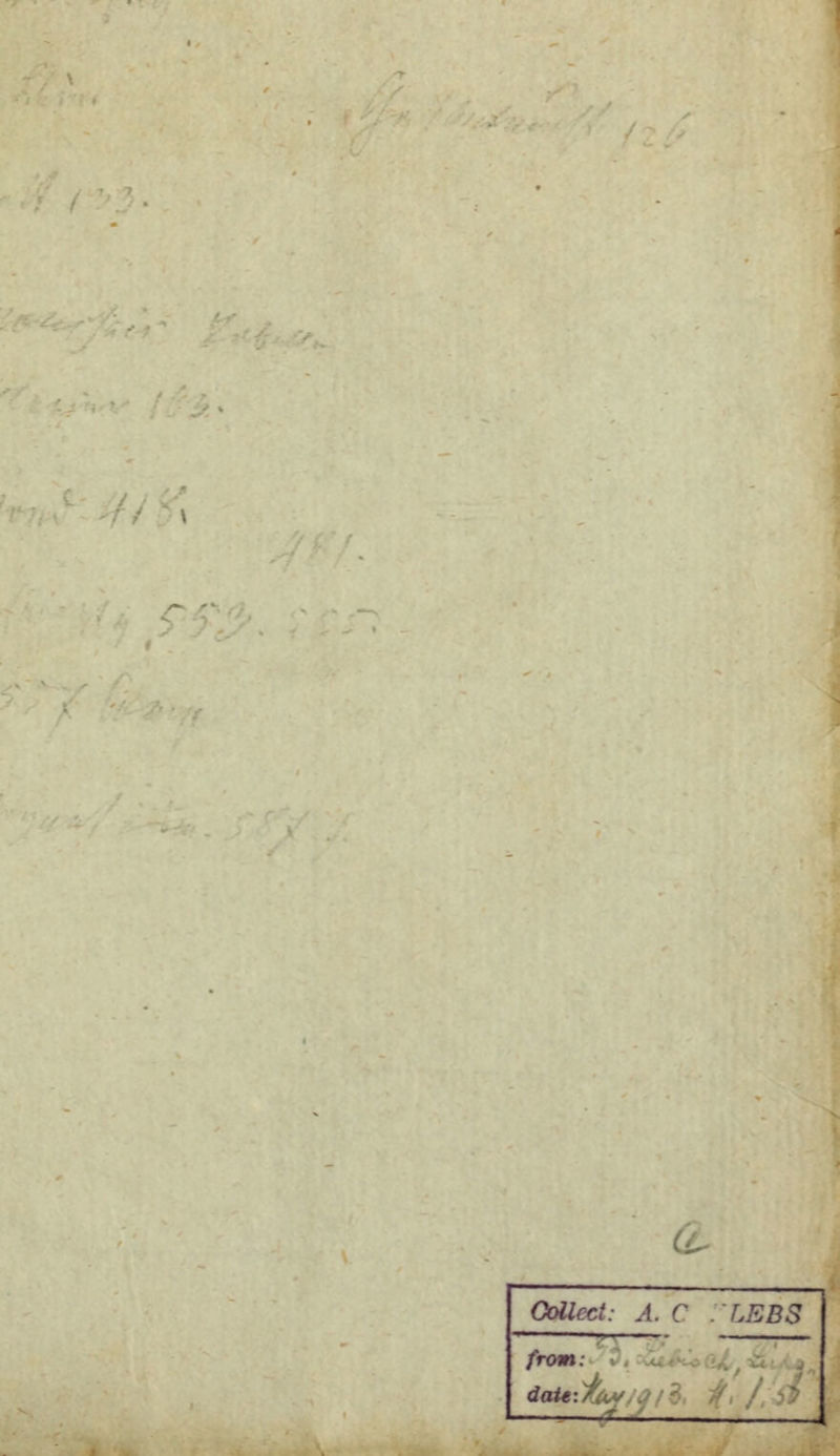 Collect: A. C LEBS from: - ,