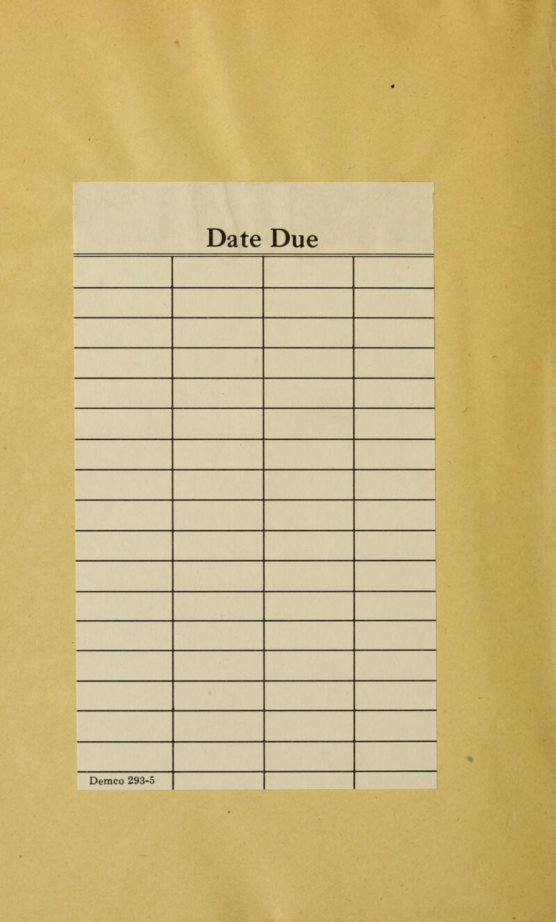 Date Due Demco 293-5