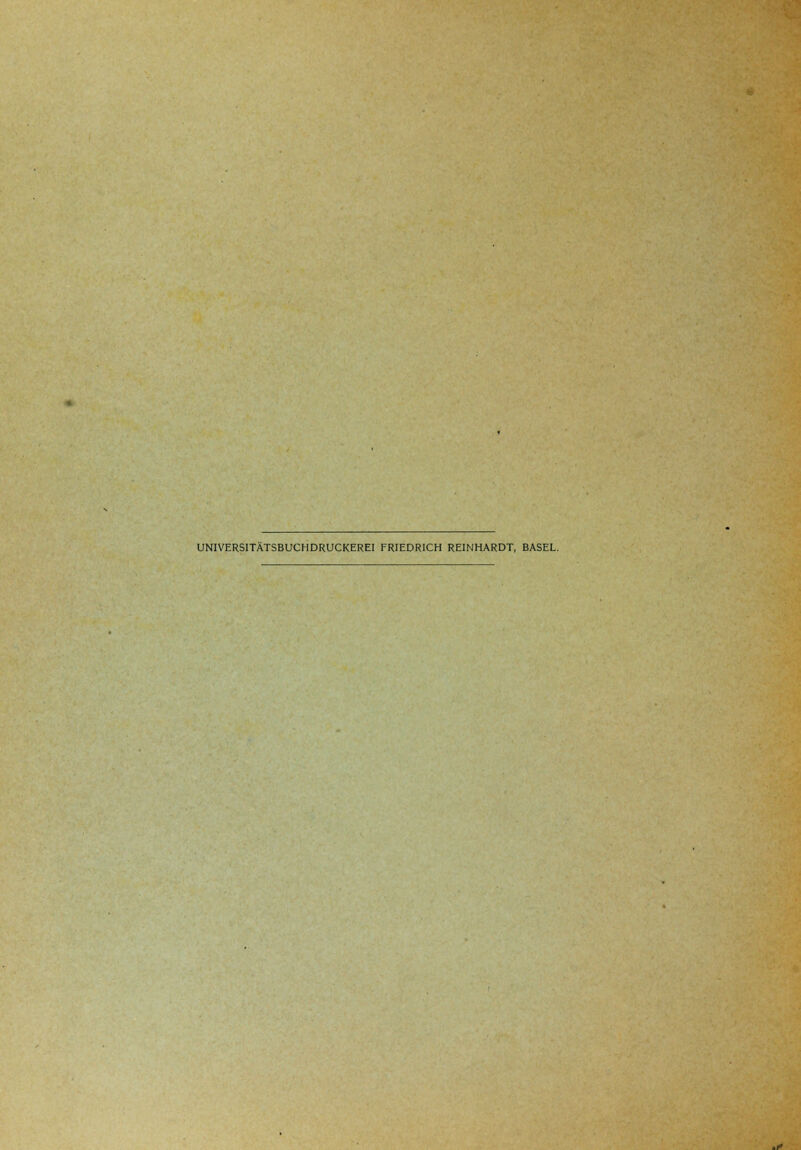 UNIVERSITÄTSBUCHDRUCKEREI FRIEDRICH REINHARDT, BASEL.