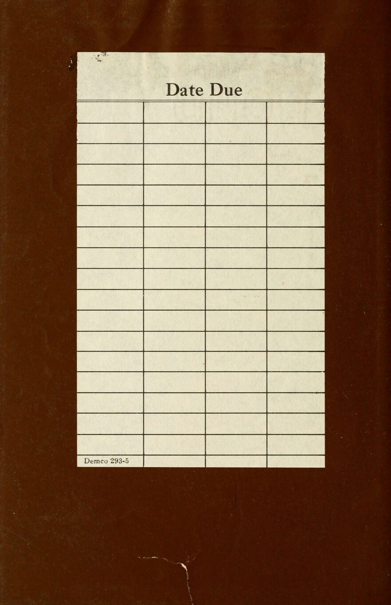 Date Due Demco 293-5