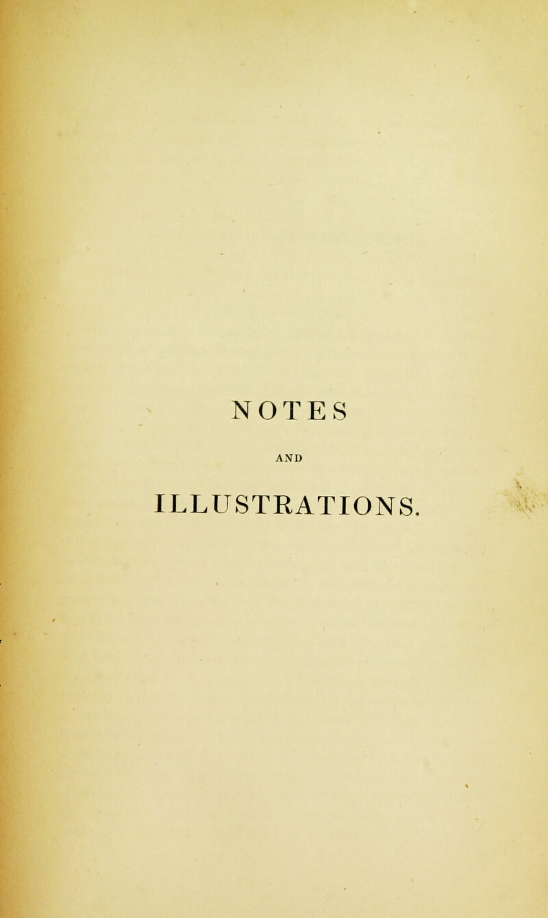 NOTES AND ILLUSTRATIONS.