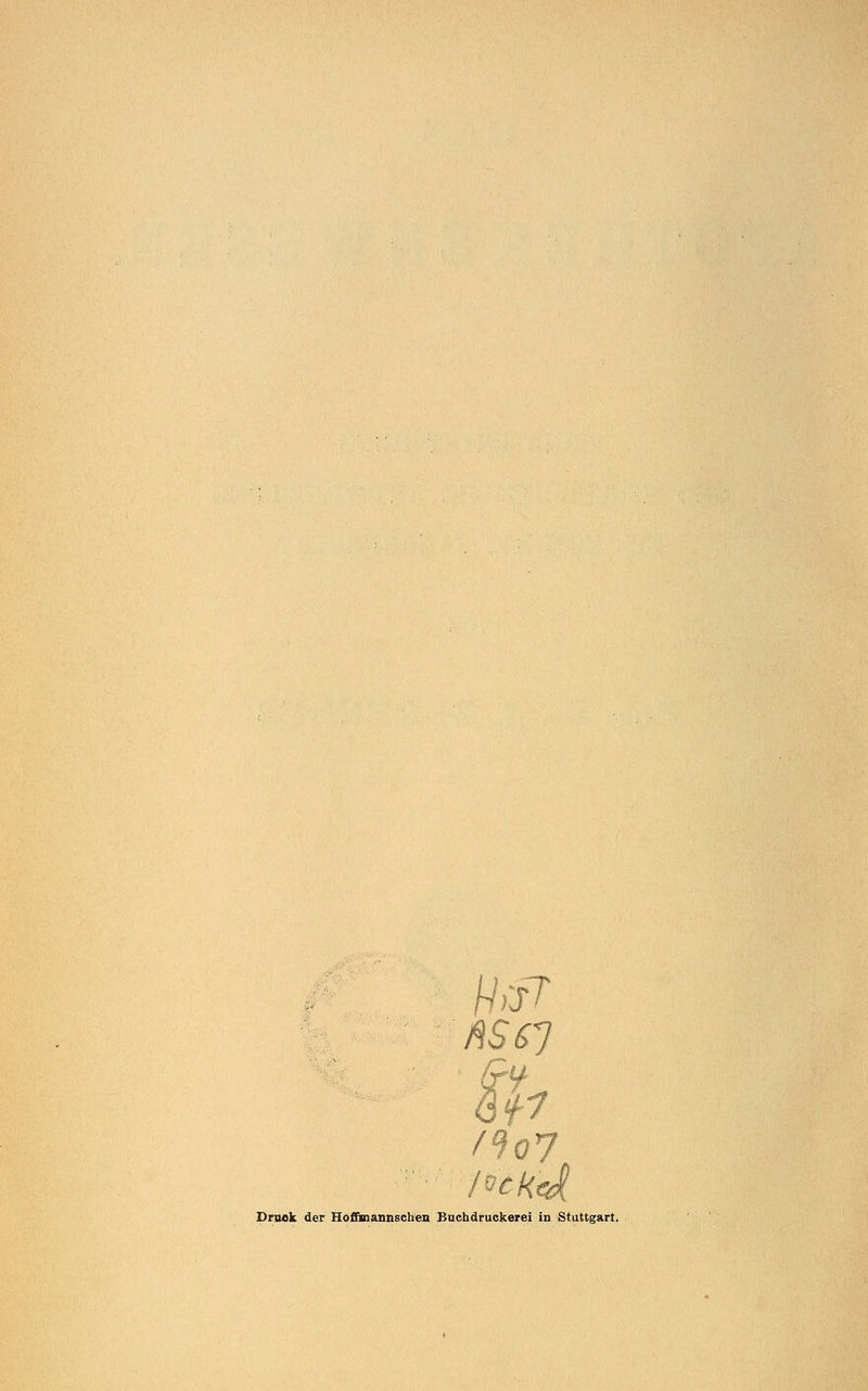 MC] Druck der Hofimannschen Buchdruckerei in Stuttgart.