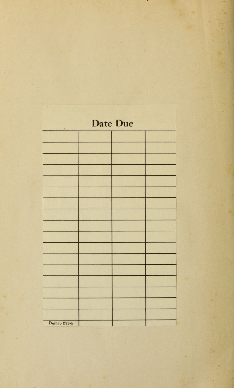 Date Due Demco 293-5