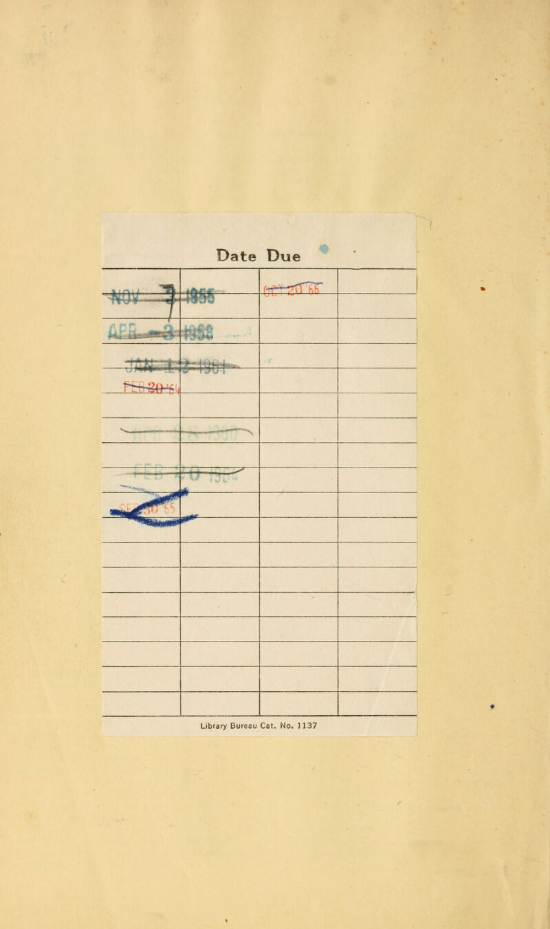 Date Due ilirvw ~H^ fftftfi r^-^r?r | 1 ■ • . ~- **■£ ft i,'! I±JJ*» ' ■ -v . tr—riJUi ii -* Library Bureau Cat. No. 1137