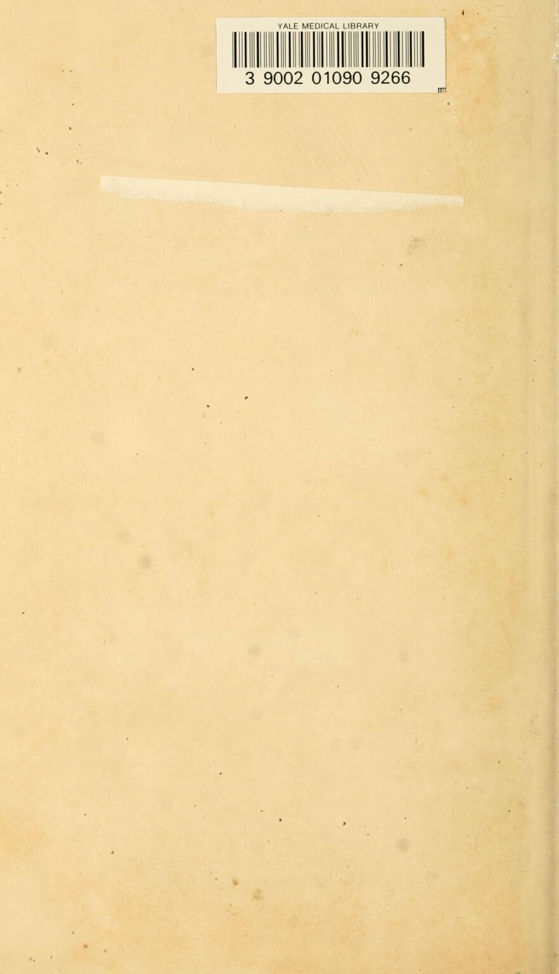 YALE MEDICAL LIBRARY 3 9002 01090 9266