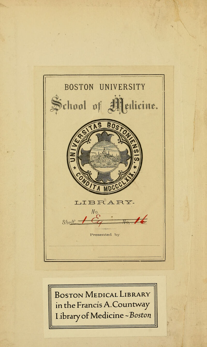 Boston Medical Library in the Francis A.Countway Library of Medicine ^Boston