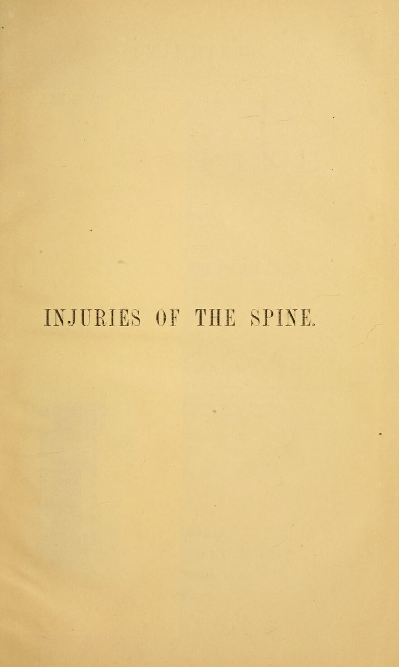 INJURIES OF THE SPINE.
