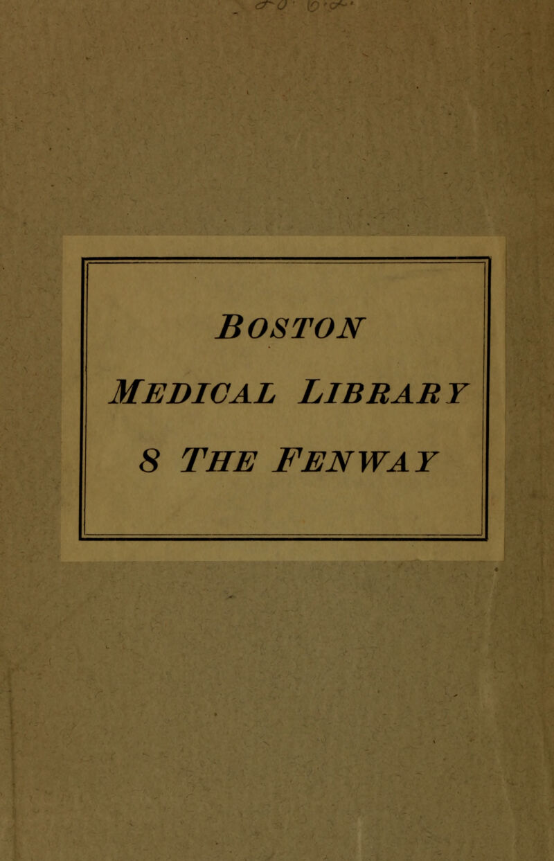 Boston medical librart 8 the fenway