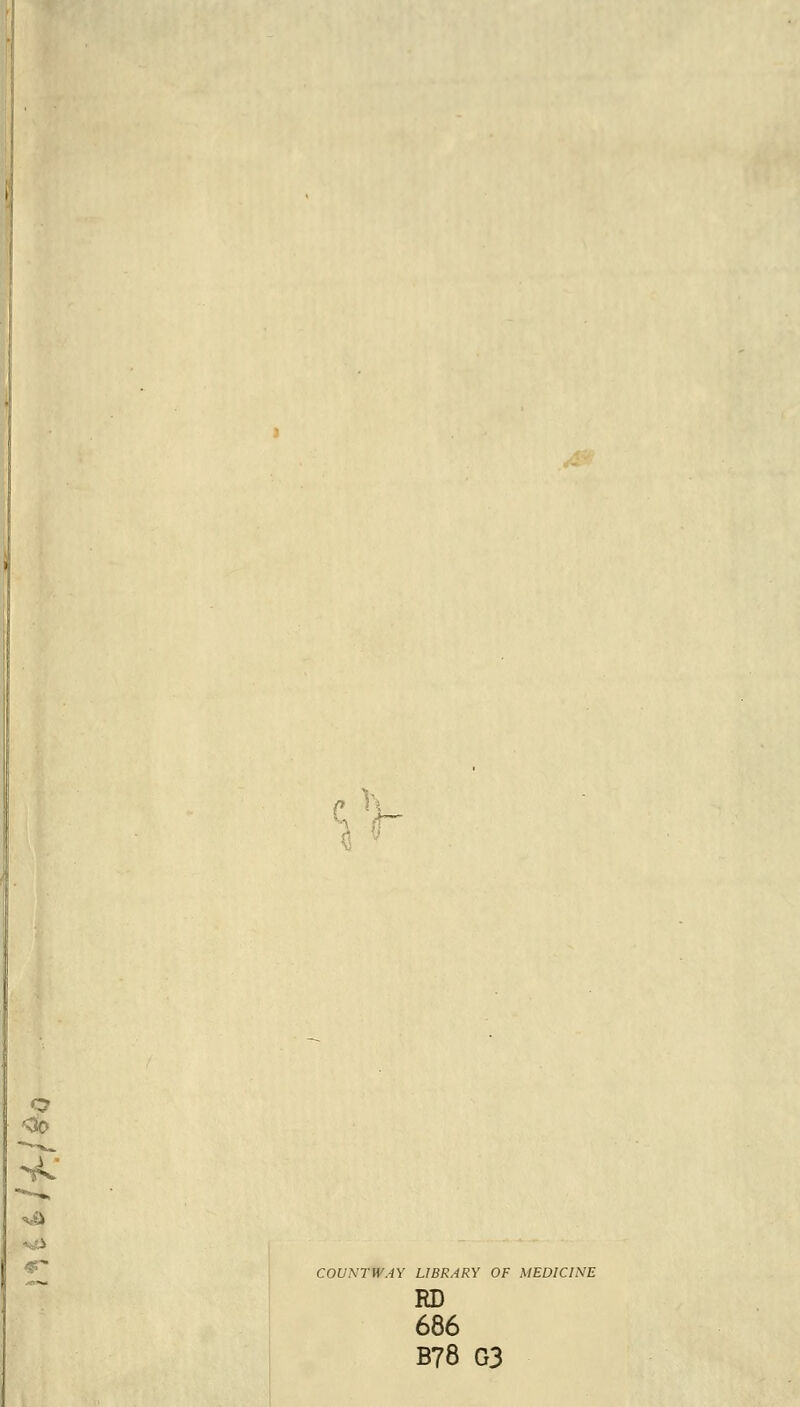 c V ü '^ CO[/.V7-H'.4Y LIBRARY OF MEDICINE RD 686 B78 G3