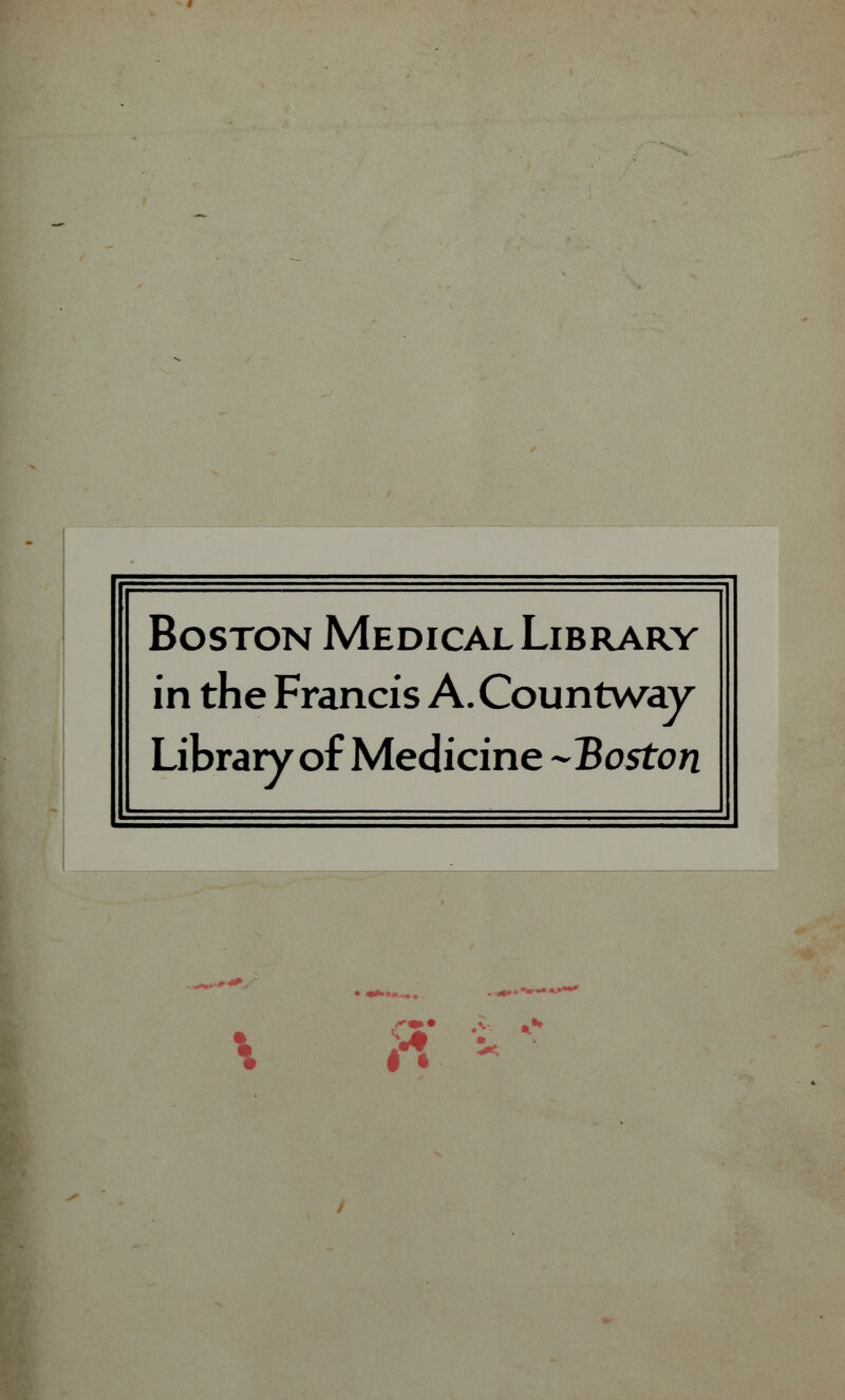 Boston Medical Library in the Francis A.Countway Library of Medicine -Boston n