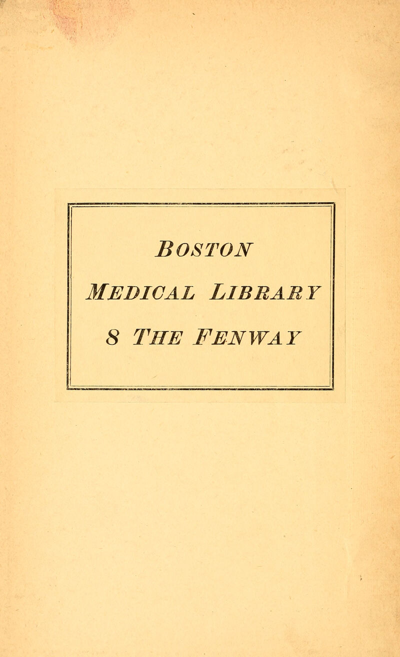 Boston Medical Lib baby 8 L The Fenway