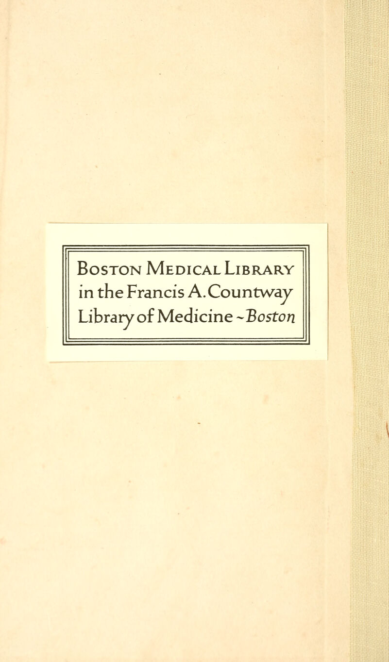 Boston Medical Library in the Francis A.Countway Library of Medicine -Boston