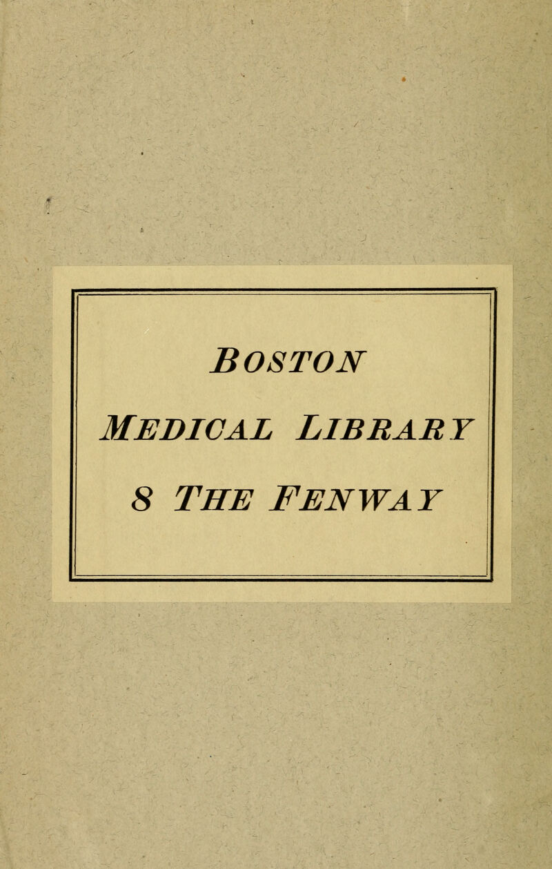 Boston medical librart 8 The Fenway