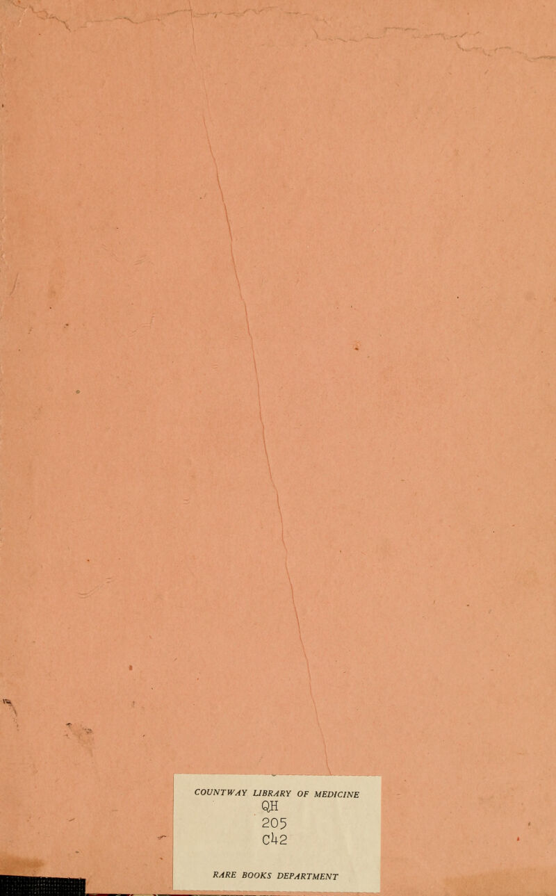 \-_ COUNTWAY LIBRARY OF MEDICINE QH 205 CU2 RARE BOOKS DEPARTMENT