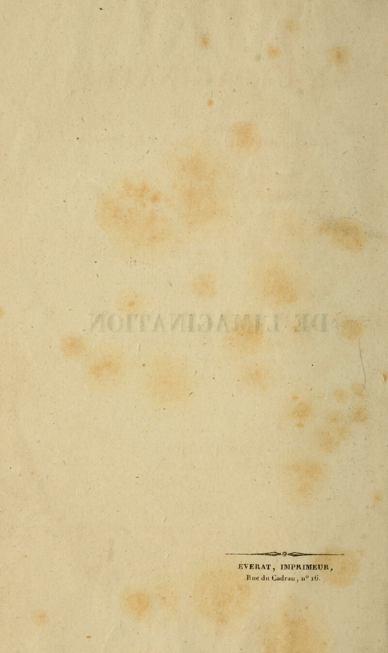 EVERAT, IMPRIMEUR, Hue du Cadran , n° 16