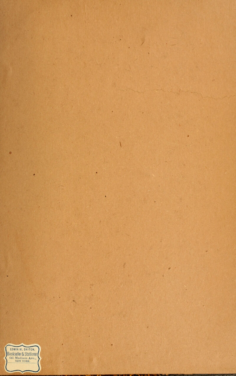 Bookseller&Slatiooerf G41 Madison Ave., NEW YORK,