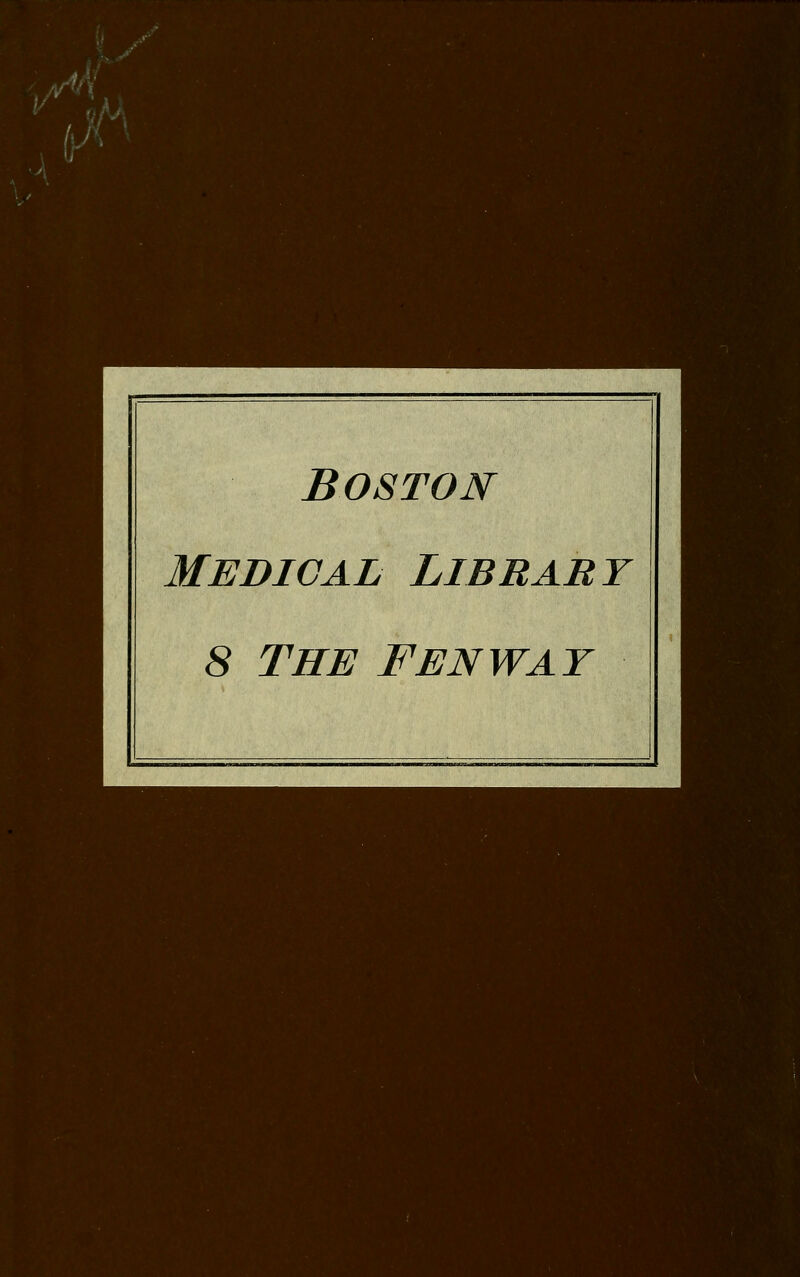 Boston Medical Library 8 the fenway