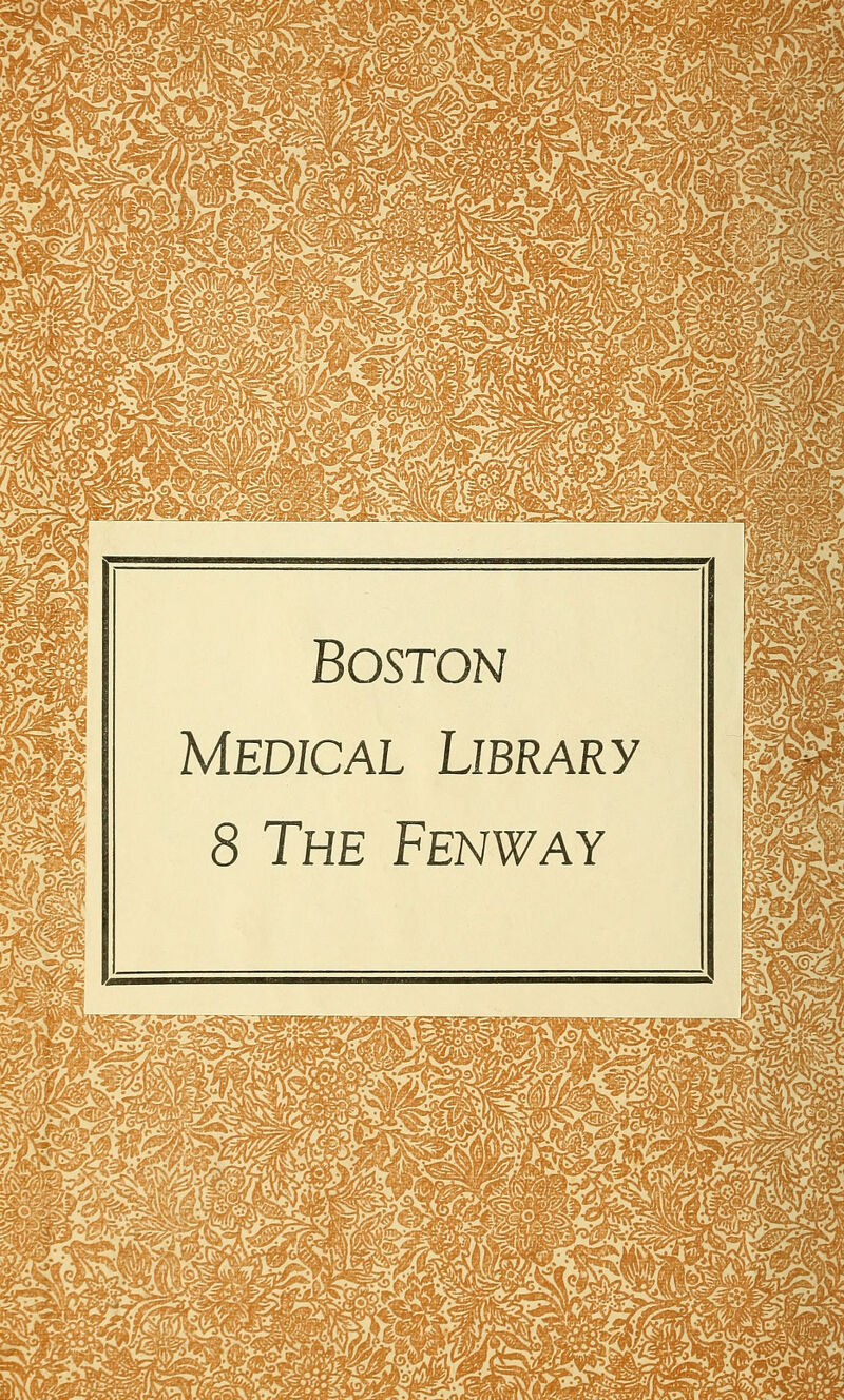 Boston Medical Library 8 The Fenway