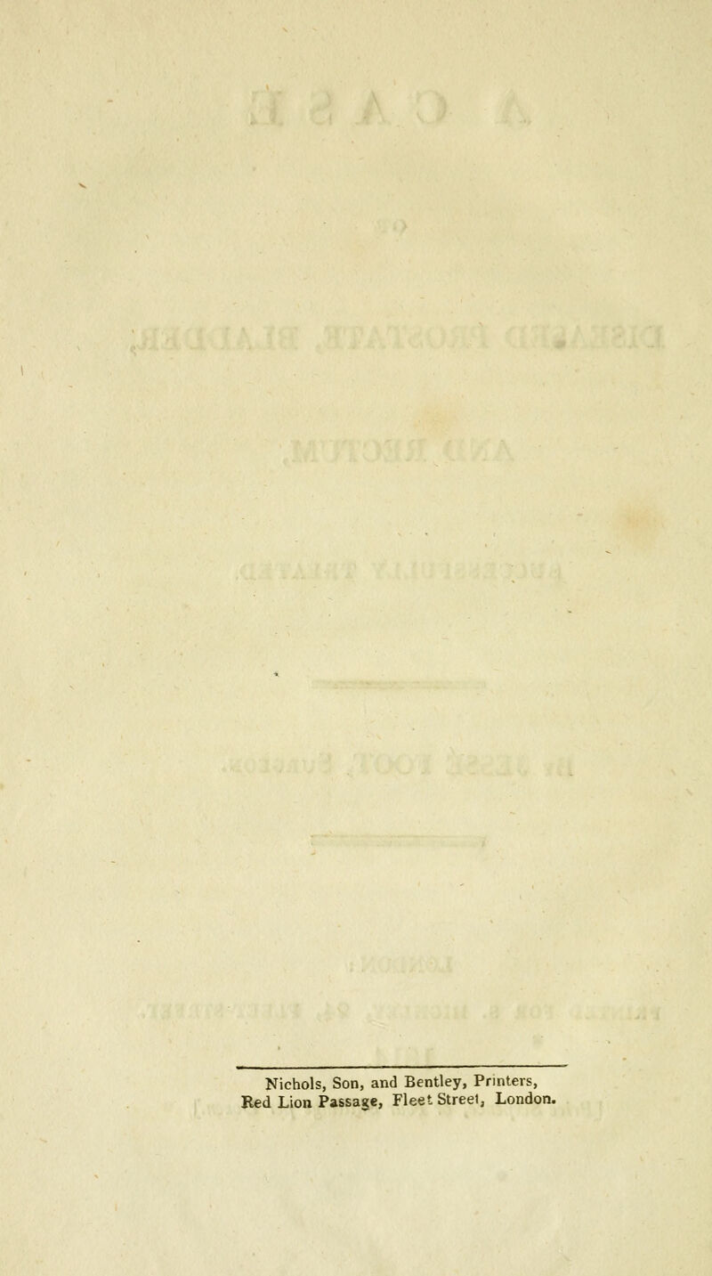 Nichols, Son, and Bentley, Printers,