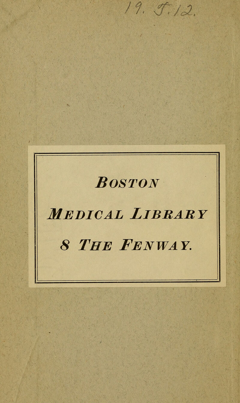 n, w, Boston Médical Libbaby 8 The Fenway.