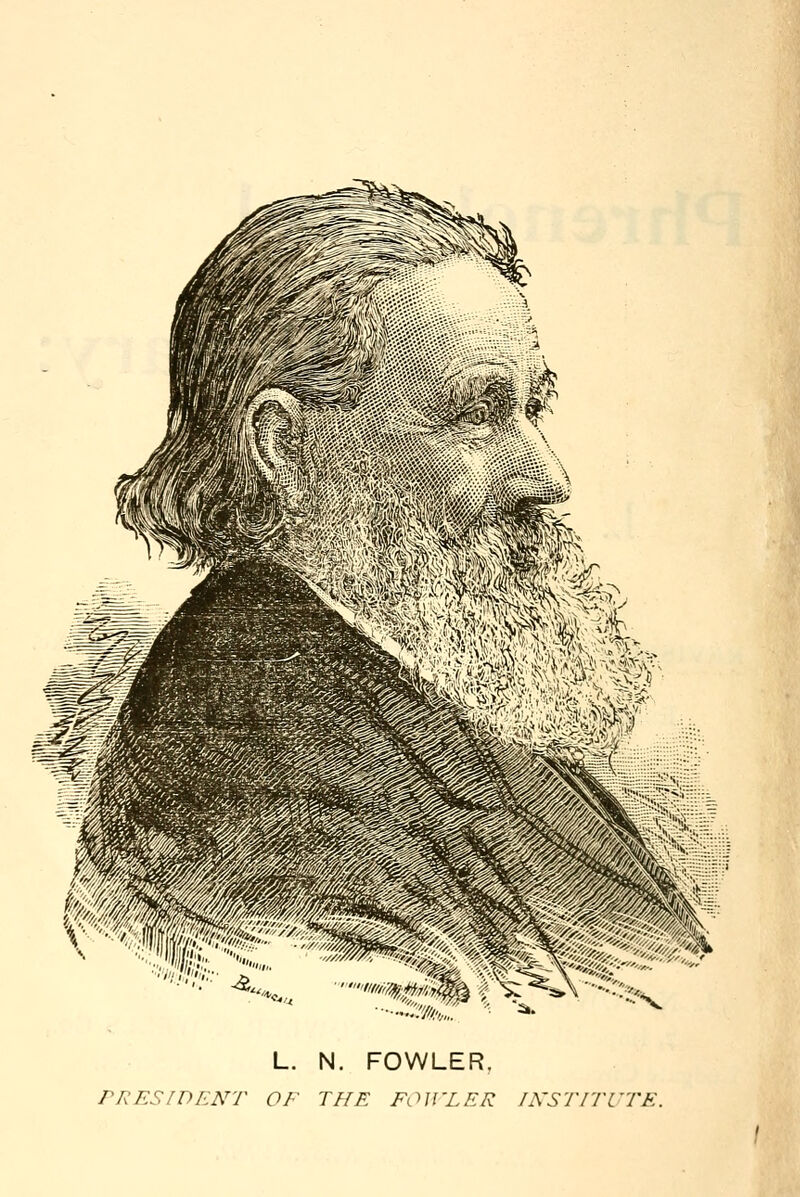 // ^< L. N. FOWLER, PRESIDENT OF THE FOJl'LER INSTITUTE.