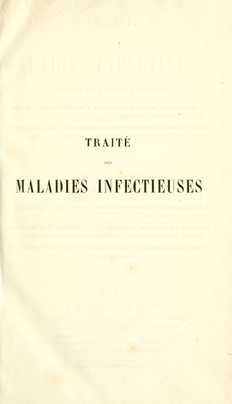 TRAITE MALADIES INFECTIEUSES