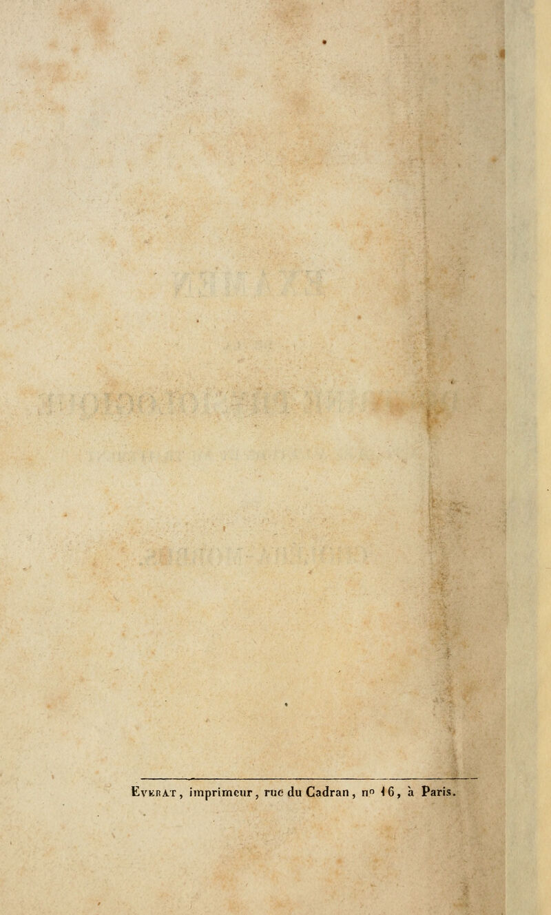 Evkrat, imprimeur, rue du Cadran, n° <6, à Paris.
